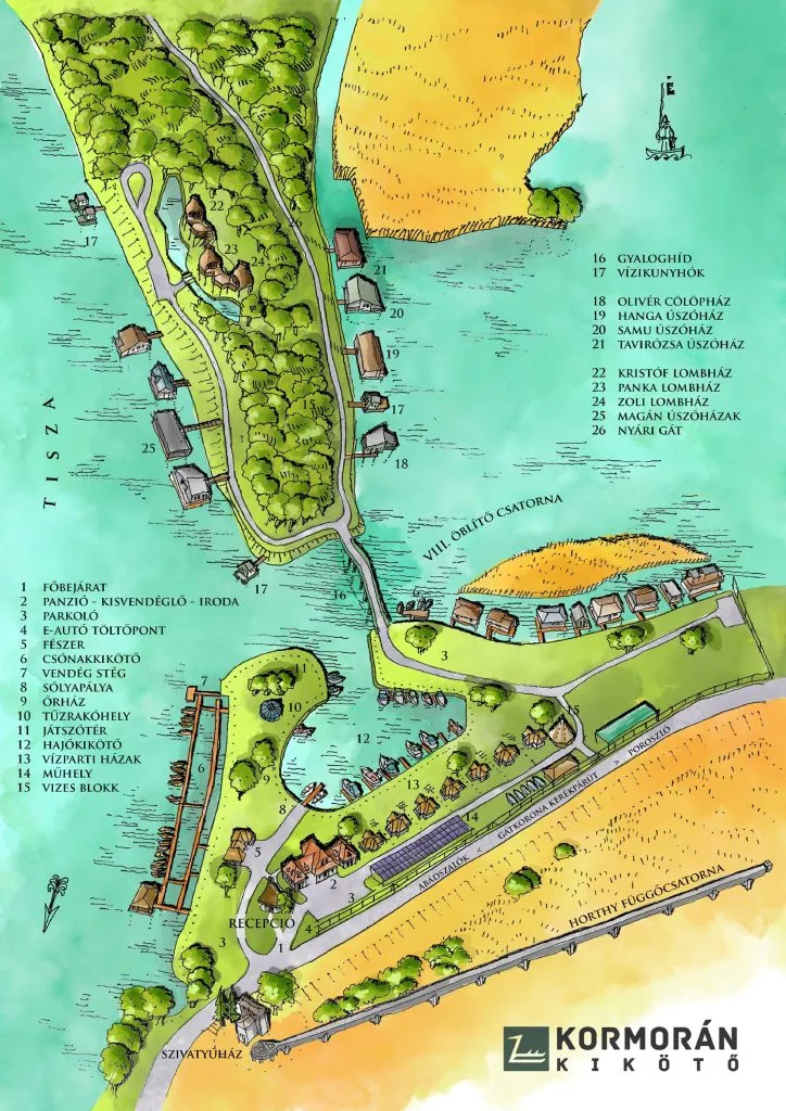 Map of the marina